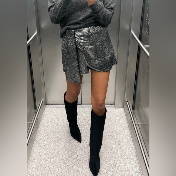 Zara Sparkly wrap skort - Picture 3 of 7